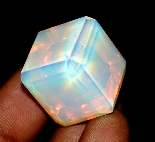 Cubo opale fuoco blu - di,