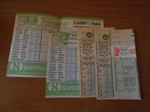 Schedina totocalcio concorso - schedina,