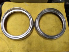 COPPIA CORNICI CARELLO ALLUMINIO FANALI FARI  FIAT 600 FRONT Light (71)