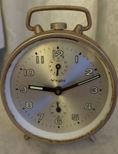 SVEGLIA A CORDA VEGLIA MADE ITALY -VINTAGE ANNI 60-DIAMETRO QUADRANTE CM 9,5