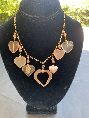Collana vintage rosa - collana, lucite