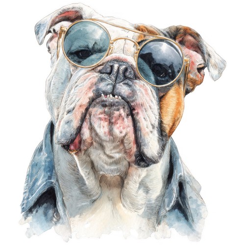 Adesivi bulldog auto - 4,
