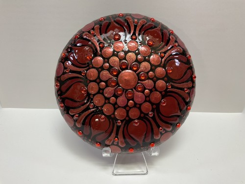Gennaio granato mandala art - mandala,