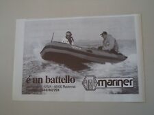 advertising Pubblicità 1985 BATTELLO GOMMONE MARINER - RAVENNA