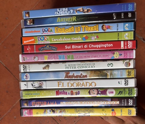 Lotto dvd cartoni animati - dvd,