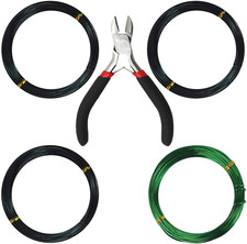 ® Bonsai Filo Alluminio per Bonsai Albero, Con Pinze Taglio - Taglia 1,0Mm / 1,5