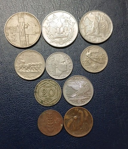 Italia regno monete con - regno, 10