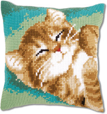 Kit Punto Croce Gatto Set