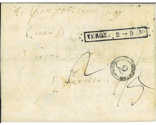 Lombardo veneto 1850 - lombardo, 2/9/1850