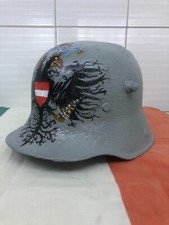 ELMO ELMETTO METALLO WW1 CON TELINO HELMET NO CAPPELLO BERRETTO