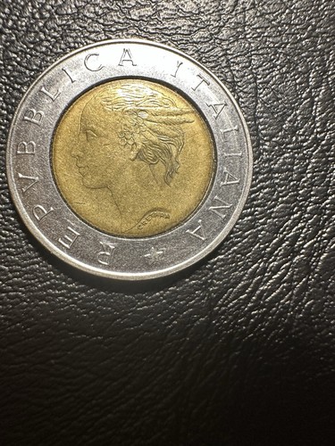 Moneta 500 lire bimetallica - moneta,