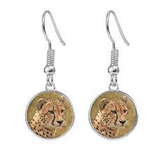 Costume Placcato Argento Ghepardo Gioielli Orecchini a Goccia Regalo di Compleanno C262