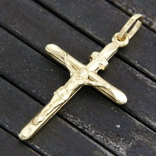 18kt Yellow Gold 750 Crucifix