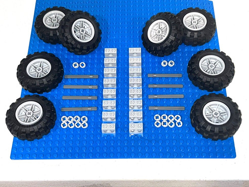 Lego technic ruote abbinate - lego,