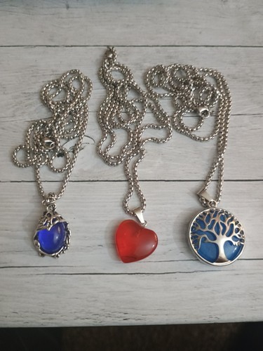 Set collane blu rosso albero - rosso,