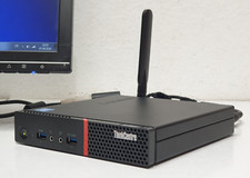 Lenovo ThinkCentre Mini PC 128 GB SSD 4 GB Windows 7 32 bit Pro WLAN COM RS 232 DP