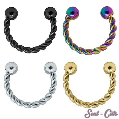 Fake piercing septum - septum, anello