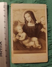 Francia "Mater Castissima" immagine sacra foto antica fine 1800 vintage