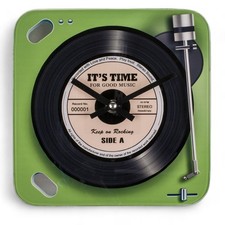 MIJOMA Orologio da parete Giradischi in vetro, elegante orologio da (b6W)