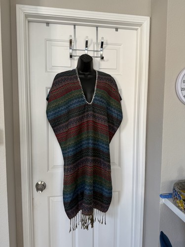 Poncho caftano boho messicano