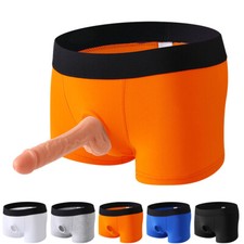 Boxer uomo tronchetti pene silicone anello cock ring mutande intimo