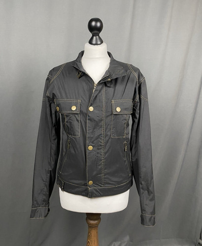 Giacca moto nylon nero - giacca,