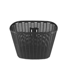 CESTINO ANTERIORE BICI CESTO BICICLETTA OVALE IN PLASTICA STILE VIMINI