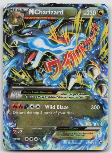 Carta pokemon mega charizard - carta,