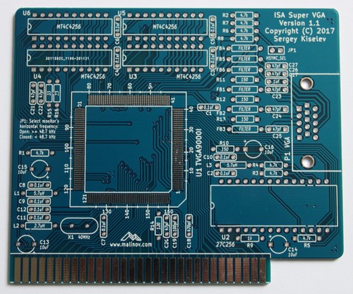 Pcb isa super vga - pcb,