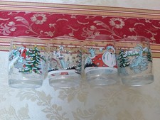 4 Bicchieri collezione Nutella Natale anno 2004 