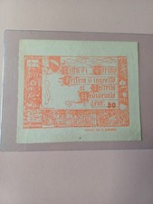 BIGLIETTO INGRESSO CASTELLO MEDIEVALE TORINO CENTESIMI 50