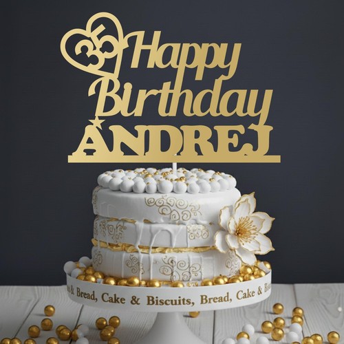 Cake topper compleanno - cake,