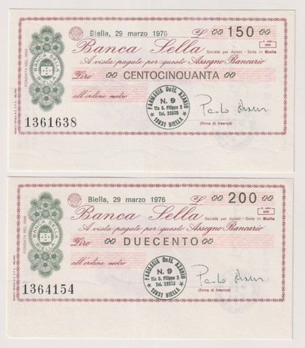 Miniassegni banca sella - sella,
