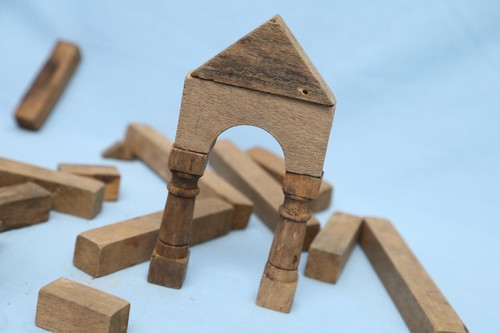 Antico gioco costruzioni - costruzioni, lego
