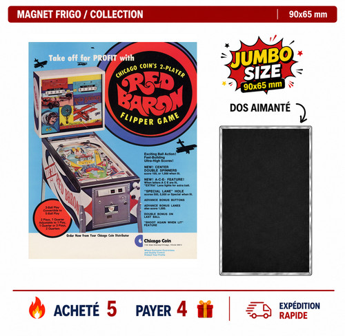 Magnet frigo red - magnet, 90x65