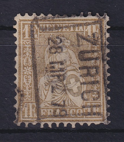 Svizzera 1863 helvetia seduta - svizzera,