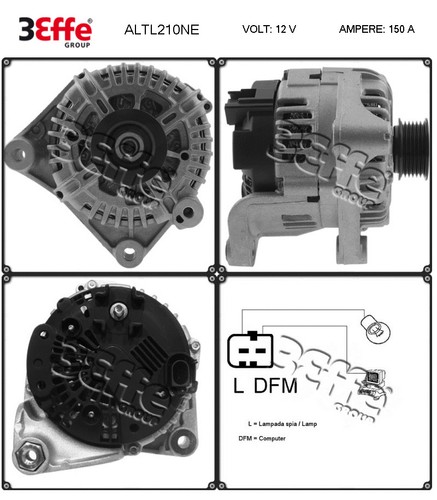 Alternatore adattabile - alternatore,