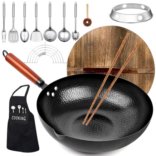 Set padelle wok in - set, 12,6"