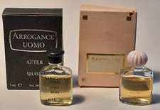MINIATURE PROFUMO VINTAGE ARROGANCE DONNA EDT + UOMO AFTER SHAVE in SCATOLA 