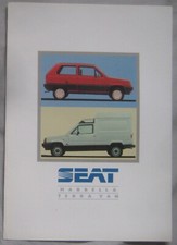Brochure Furgone Seat Marbella & Terra 1993