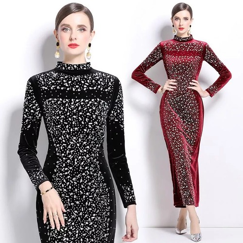 Vestito abito elegante lungo - elegante,