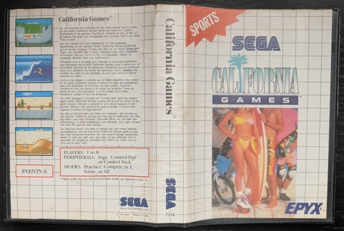 California games sega master - sega,