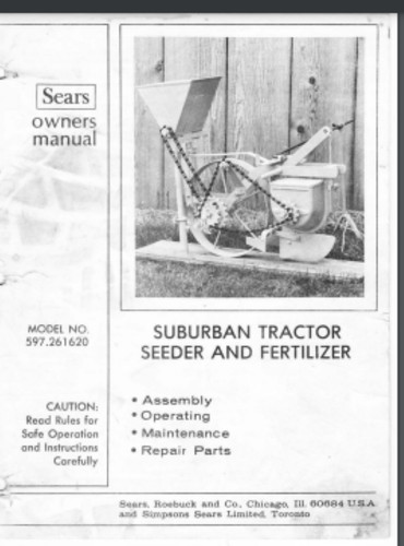 Sears farm walk - sears, seeder