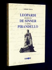 LEOPARDI riabilita DE SINNER e ispira PIRANDELLO	 di Antonio Sutera,  1999
