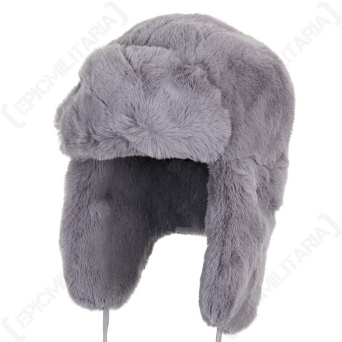 Grey faux fur - grey, winter