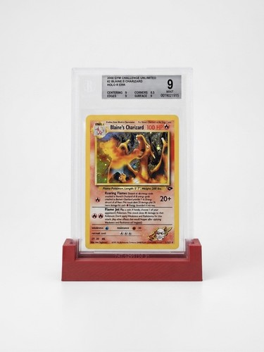 Graded card stand - card, base