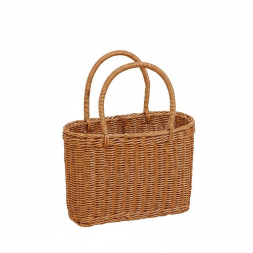 Cesto finto rattan con - cesto,