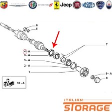 FIAT DUCATO (230) PARAOLIO CUSCINETTO MOZZO ANTERIORE NUOVO ORIGINALE 40003080