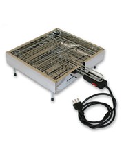 Bistecchiera Griglia Elettrica in Acciaio Inox 2000W con Vassoio Made in Italy