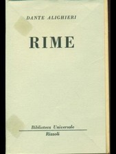 RIME ALIGHIERI DANTE BUR